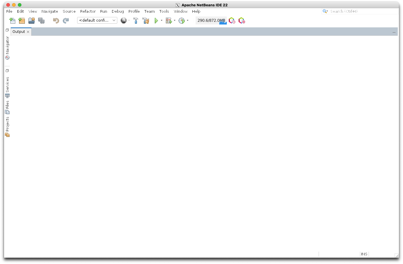 Apache NetBeans IDE window launching on the Xephyr display